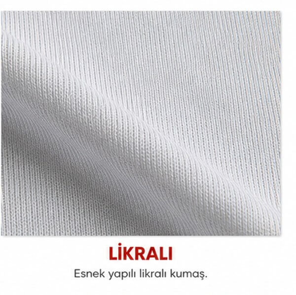 Likralı forma kumaşı yakın çekim doku görünümü