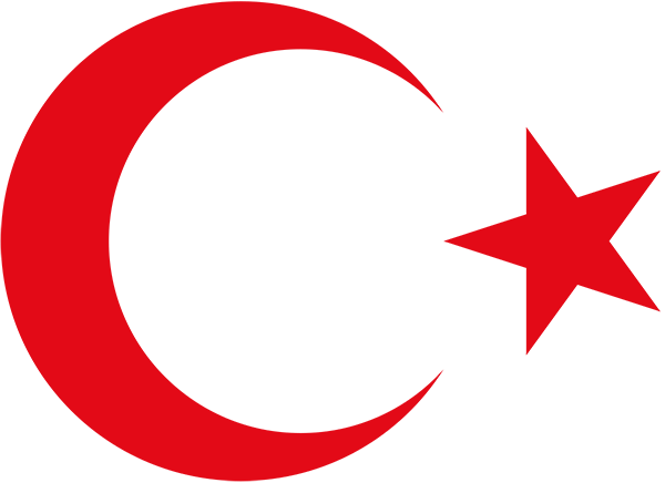 Yeşil altın renkli tuğralı hilal arma